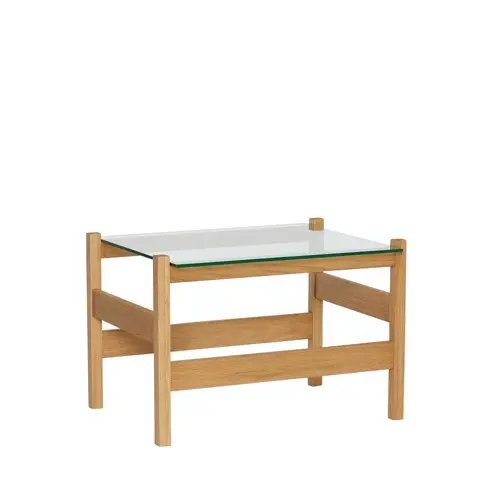 Hübsch - Ledge Side Table - Natural - 66x52xh45cm