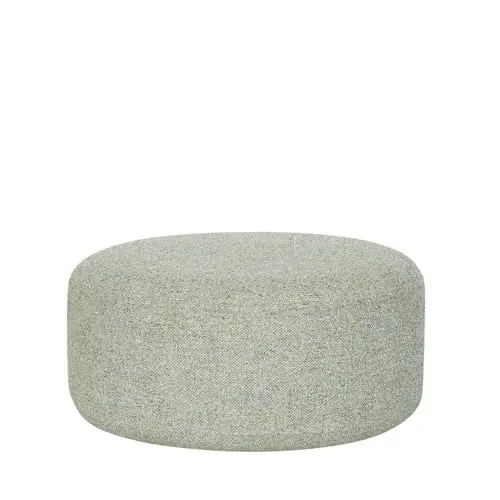 Hübsch - Marshmellow Pouffe - Light green - ø70xh35cm