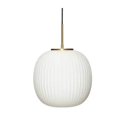 Hübsch - Serene Pendant - White - Ø32xH30cm