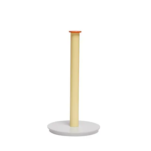 Hübsch - Play Kitchen Roll Holder - Grey/Yellow - 15xh28cm