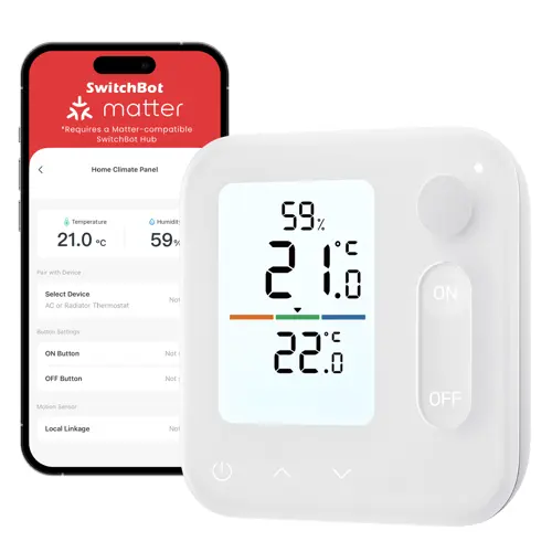 SwitchBot Home Climate Panel smart termostatstyring