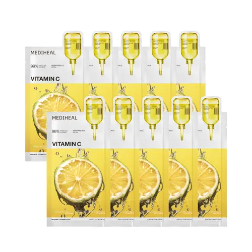 Mediheal - Vitamin C Essential Mask Clear Toning - 10 pcs