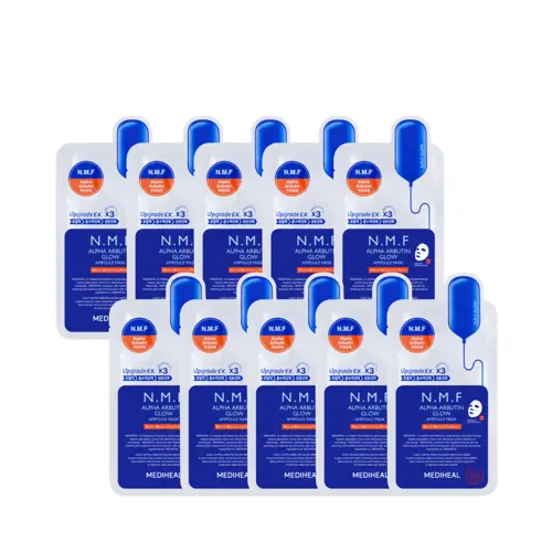 Mediheal - NMF Alpha Arbutin Glow Ampoule Mask - 10 pcs