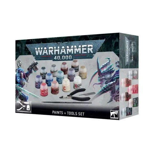 Warhammer 40K Paints + Tools Set
