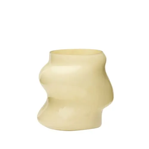 Hübsch - Lote Vase - Sand - 21x15xh20cm