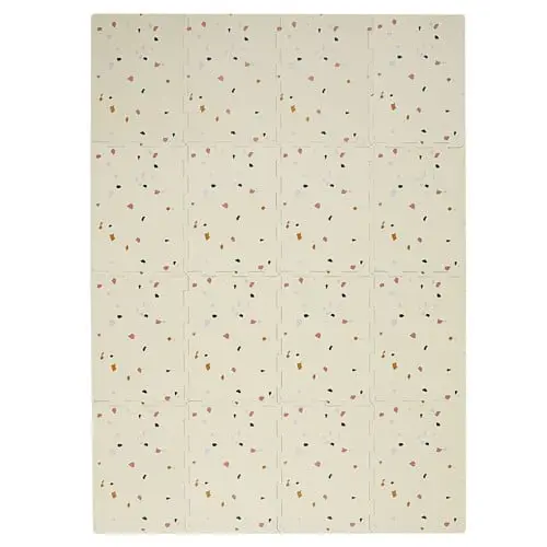 3 Sprouts - Lekematte - Terrazzo cream - 171 cm x 123 cm