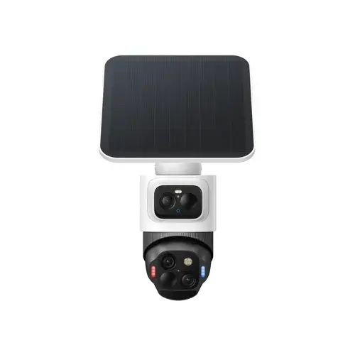 eufy Security eufyCam S4 – Triple-lens 4K solcelledrevet utendørskamera med PTZ automatisk sporing