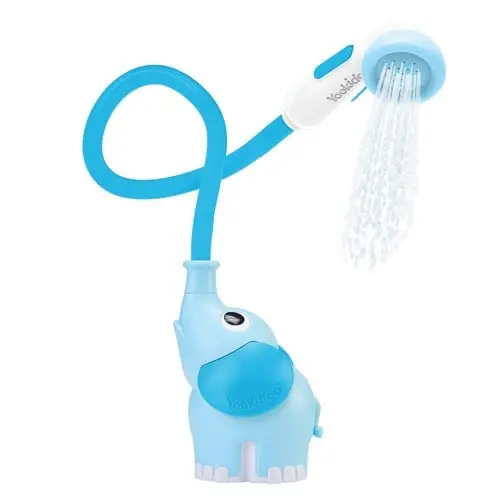 Babydusj med elefant - turkis
