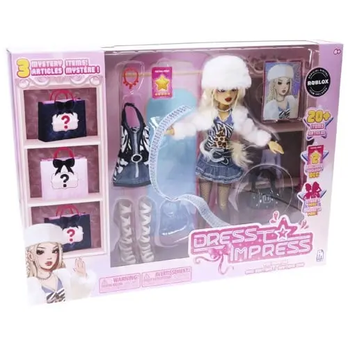Roblox - Dress to Impress Fashion Doll Set Deluxe Playset 3 in 1