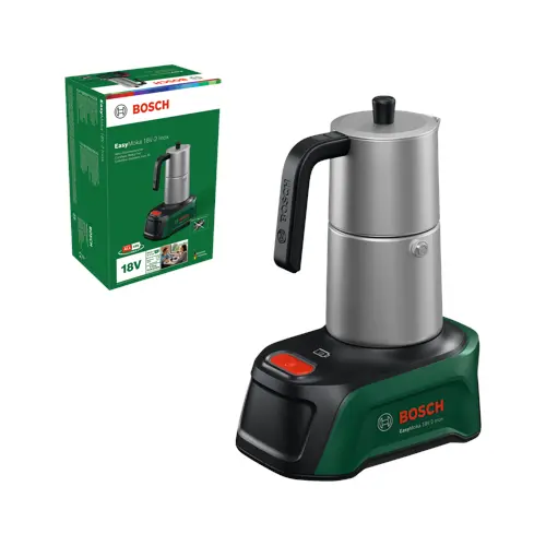 Bosch - EasyMoka 18V-2 Inox - Trådløs bærbar kaffemaskin - Kompatibel med Power4All-batteri