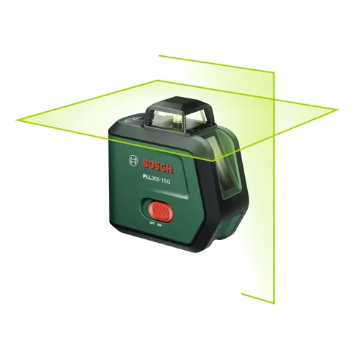 Bosch - PLL360-15G Krysslinjelas er - Selvnivellerende 360° Grønn Laser med IP54 & USB-C Lading