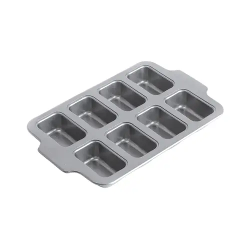 KitchenAid - Metal Bakeware Mini Rectangular Cake Pan - Silver