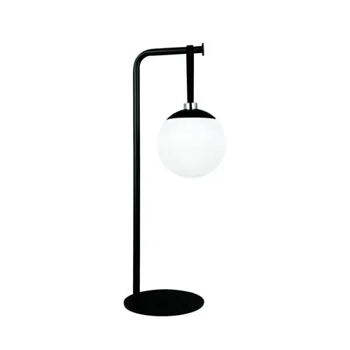 Dyberg-Larsen - Odin light ball with table stand - Sort/Hvid