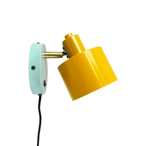 Dyberg-Larsen - Ocean wall lamp - Curry/Brass/Turquoise