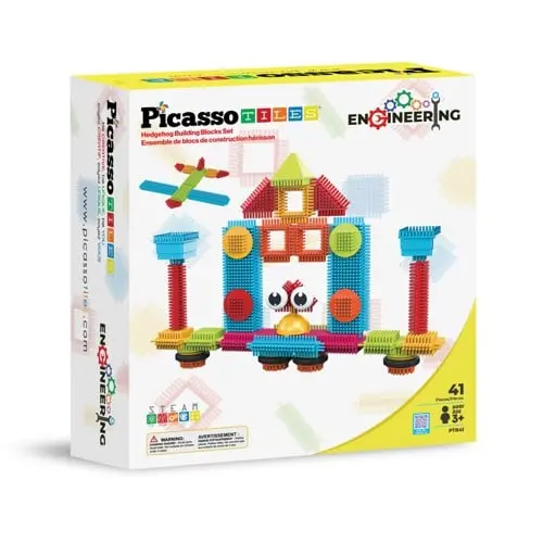 Picasso Tiles - Bristlelock bulding block set, 41pcs (PTB41)