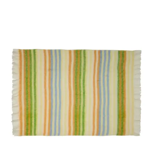 Hübsch - Loom Plaid - Yellow - 140x200cm