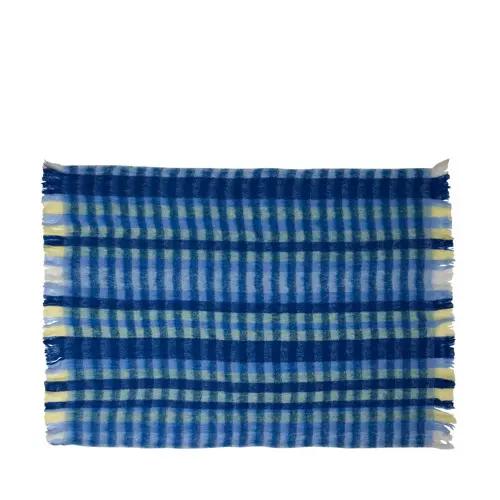 Hübsch - Loom Plaid - Blue - 140x200cm