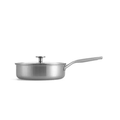 KitchenAid - Multiply Skillet with Lid - Silver - 24 cm