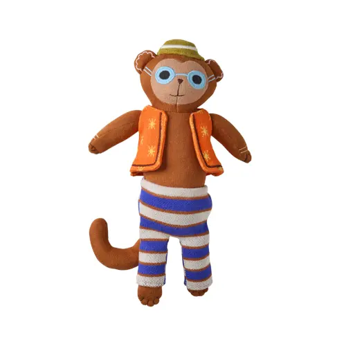 Rice - Kids Knitted Soft Toy in Monkey Shape - Harry (KITOY-LMON)