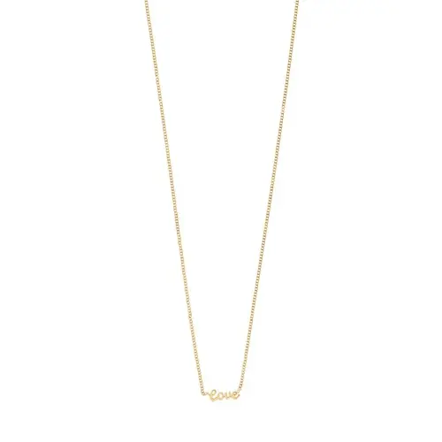 PILGRIM - LOVE Necklace - Gold-Plated - 38 cm + 9 cm Extension Chain