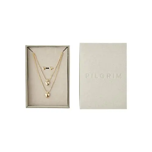 PILGRIM - PENINA Gift Set, Necklace & Earstuds - Gold-Plated