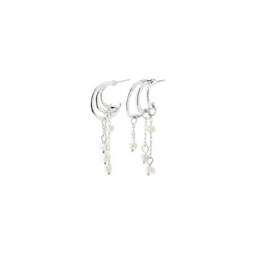 PILGRIM - LUNITH Earrings - Silver Plated - 30 mm