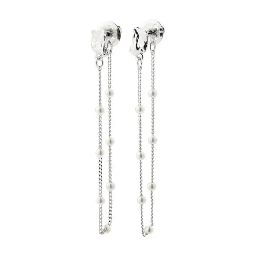 PILGRIM - AERUN Earrings - Silver Plated - 55 mm