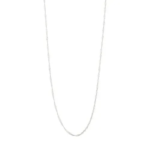 PILGRIM - PERI Twirl Necklace - Silver-Plated - 40 + 9 cm