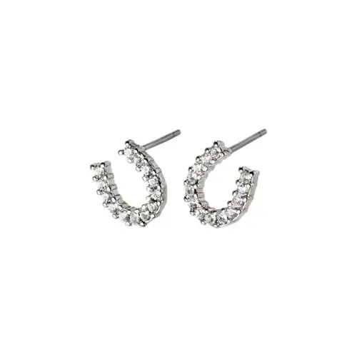 PILGRIM - LEANNA Good Luck Crystal Earrings - Silver-Plated