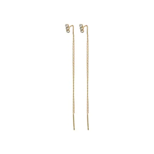 PILGRIM - TITANIA Crystal Earrings - Gold-Plated - Chain 5.5 cm