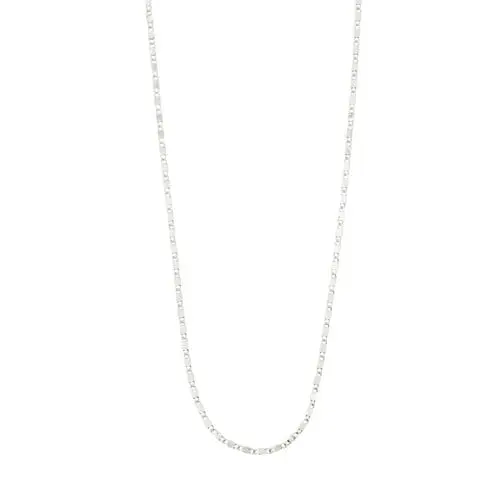 PILGRIM - PARISA Flat Link Chain Necklace - Silver Plated - 40 cm