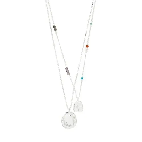 PILGRIM - HERE Necklace - Silver Plated - 38/40 cm + 12 cm Extension Chain