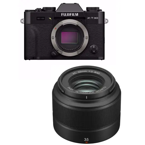 Fujifilm - X-T30 III & XC 35mm F2.0 - 26MP Kamerapakke med 6.2K Video - Bundle