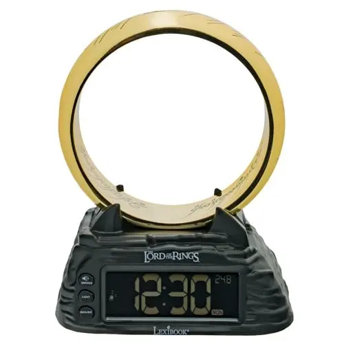 Lexibook - Lord Of The Ring Digital alarm clock with lighting ring (RL805LR)