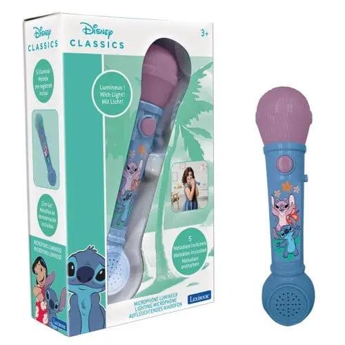 Lexibook - Lighting Microphone with Melodies and Sound Effects (MIC80D)