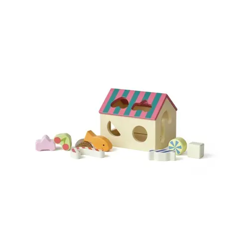 Kids Concept - Sorter Box House Swedish Candy (1001092)