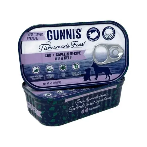 Gunnis - 12 x Toppers Cod & Capelin with Seaweed - 127 g