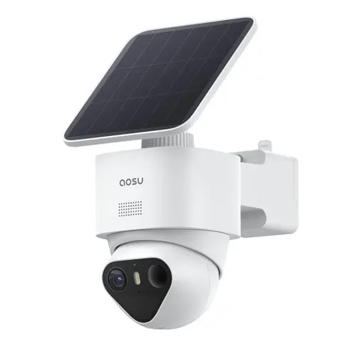 Aosu SolarCam T2 Ultra – 4K Solar Sikkerhetskamera med TrueColor Nattsyn, 360° Pan-Tilt & AI-sporing