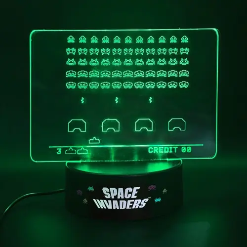Space Invaders - Acrylic Lamp
