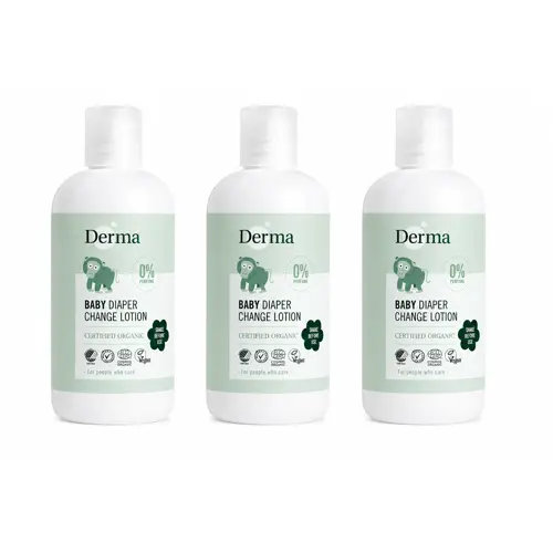 Derma - 3 x Eco Baby Diaper Change Lotion - 250 ml