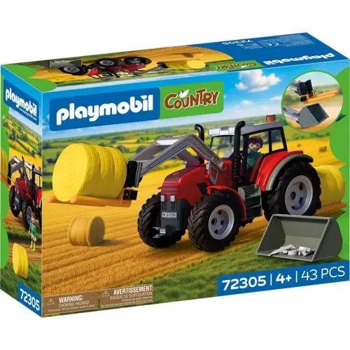 PLAYMOBIL - Large Tractor with Hay Bales (72305)