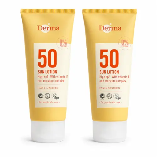 Derma - 2 x Sun Lotion SPF50 - 100 ml