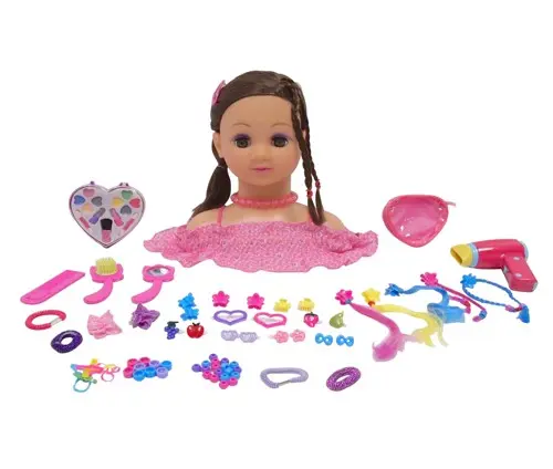 Happy Friend - Make Up Dollhead - Brunette (504403)