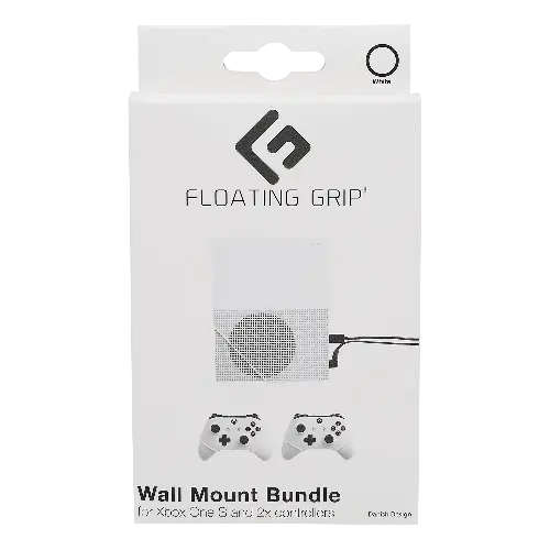 Floating Grips Xbox One S and Controller Wall Mounts - Bundle (White)
