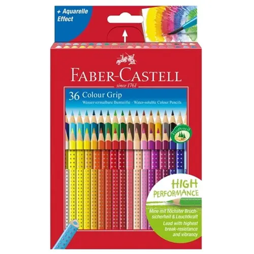 Faber-Castell Col. pencil Colour Grip cardboard 36x