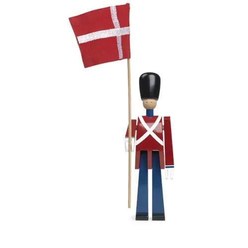 Kay Bojesen - Flaggbærer med stofflag - 22 cm
