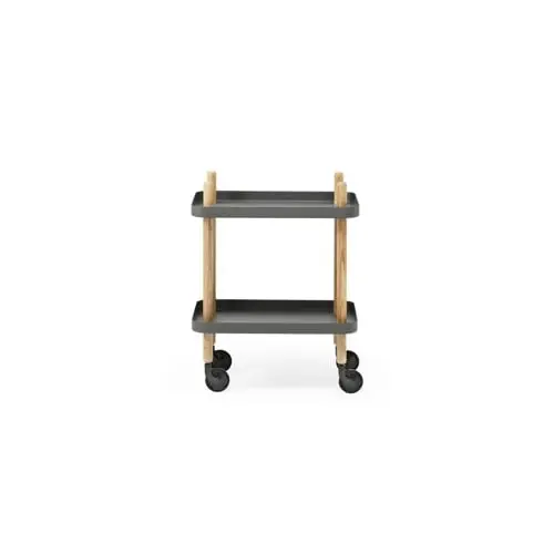 Normann Copenhagen - Block Rullbord - Mørkegrå/Eik