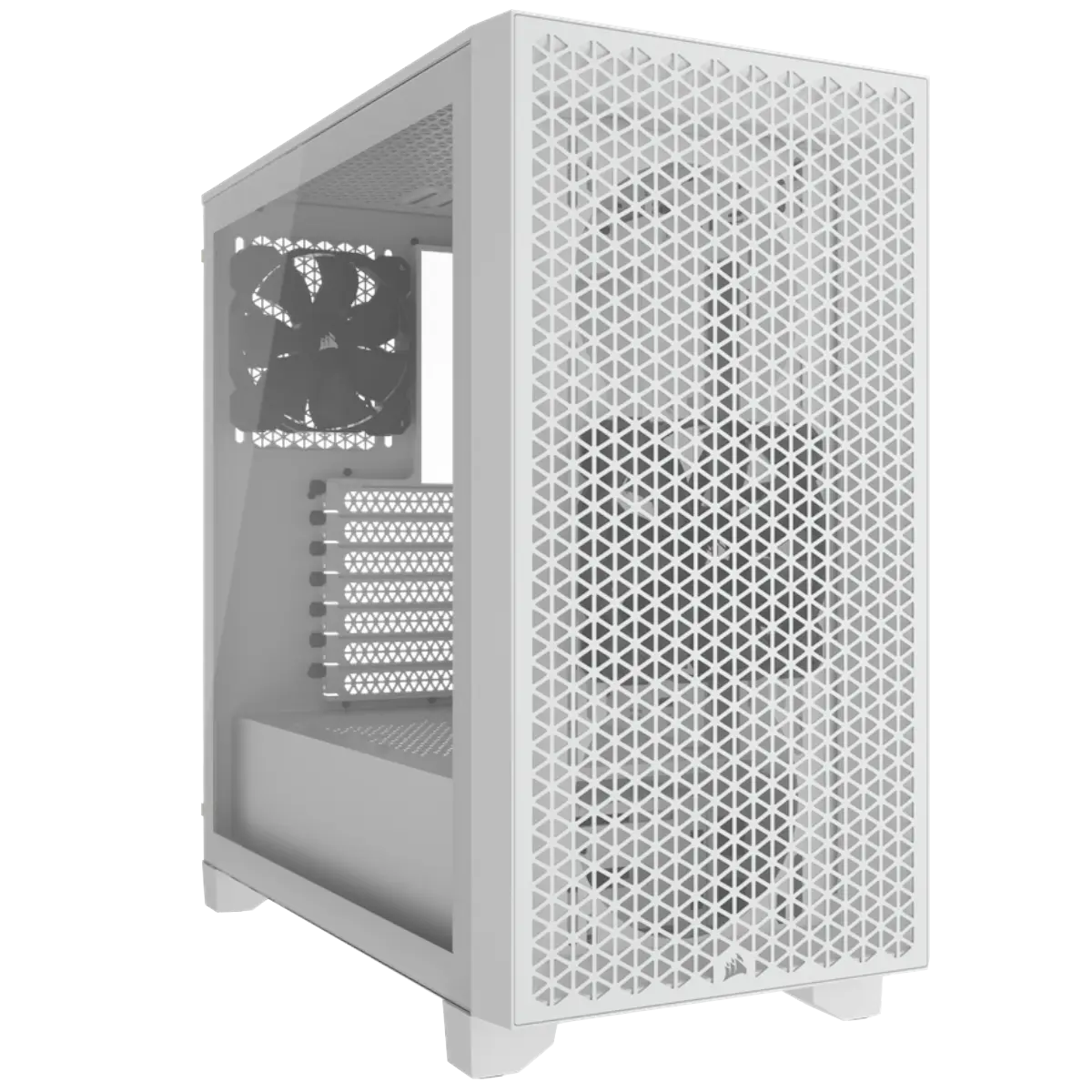 Corsair 3000D RGB AIRFLOW TG - White - Kabinett - Miditower - Hvit