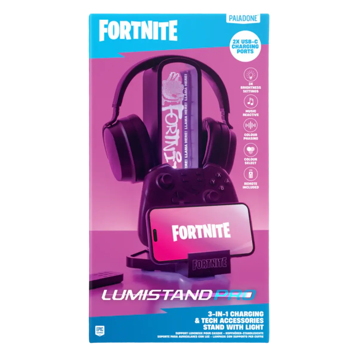 Fortnite hodetelefonstativ med lys