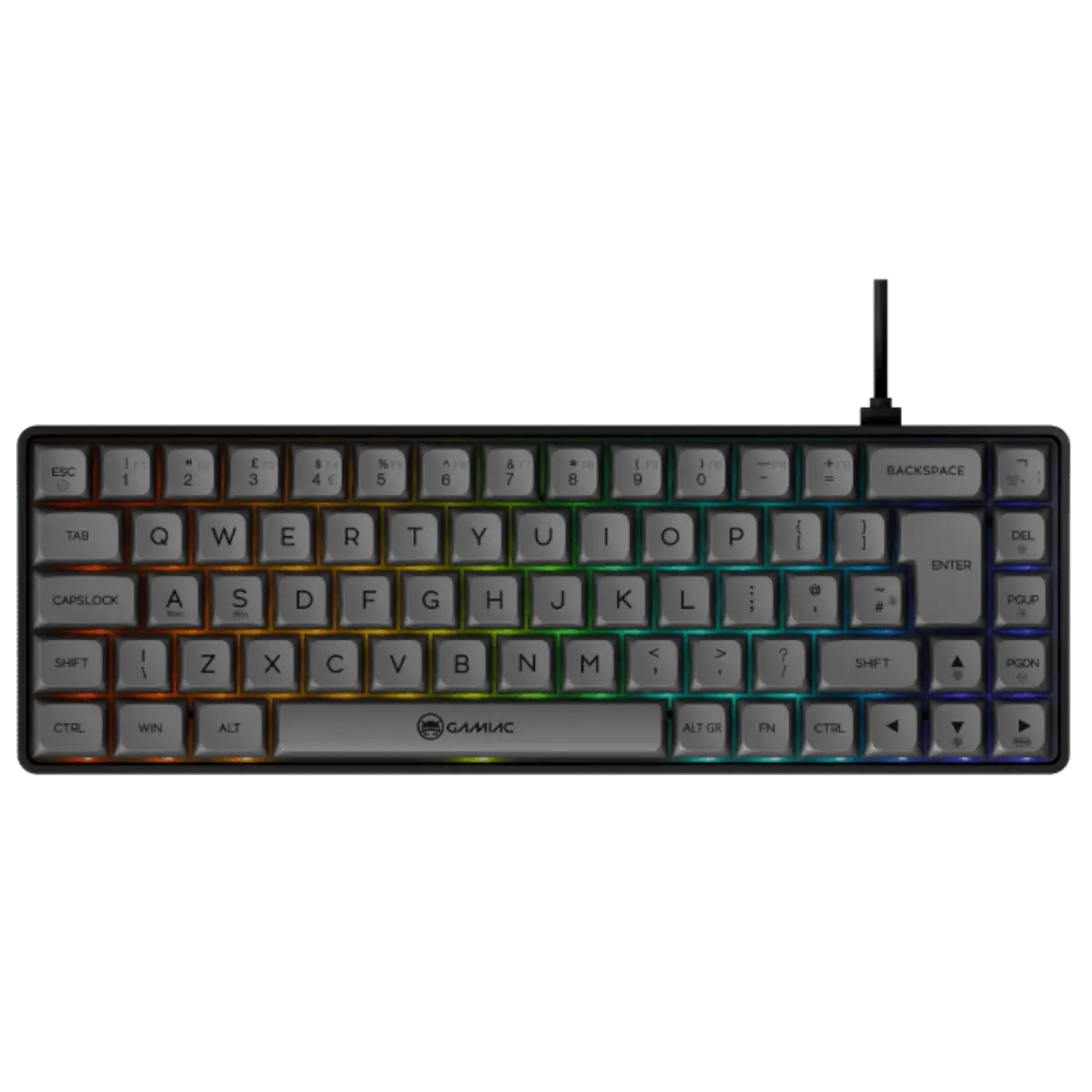 Gamiac TKL69G Black/Grey Tastatur - Kailh Red